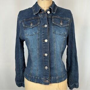 Judy Blue Y2K Style Denim Button Front Long Sleeve Jean Jacket